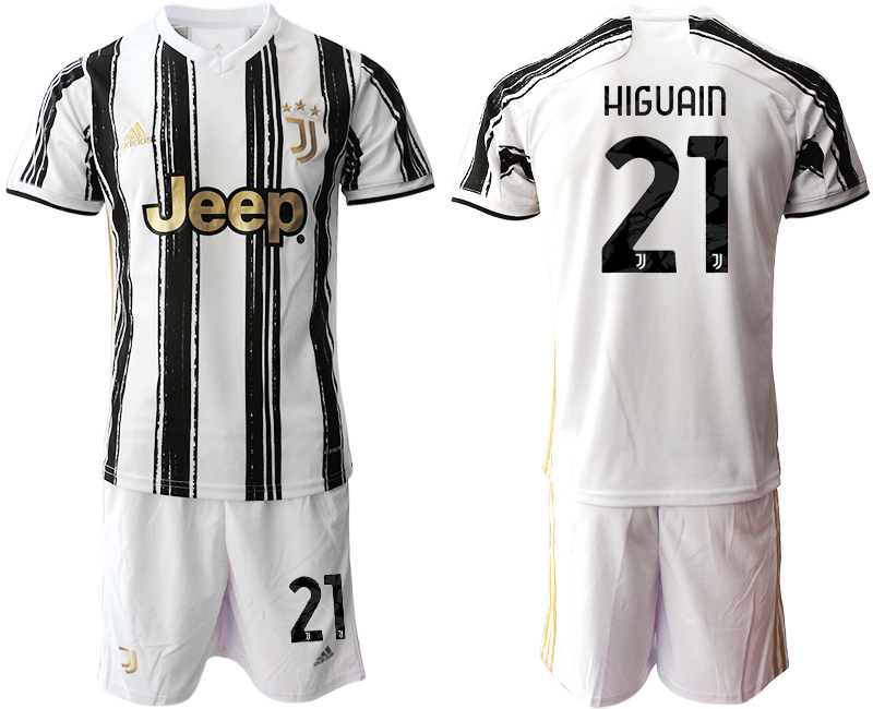Men 2020-2021 club Juventus home #21 white black Soccer Jerseys